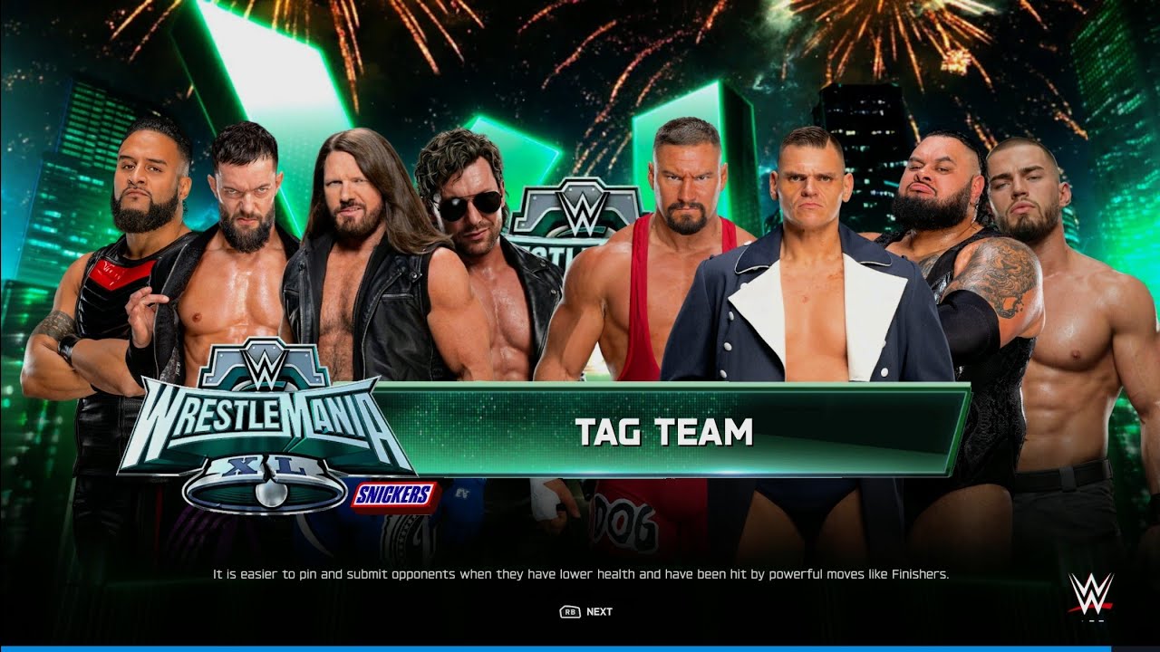 Aj Styles & The Bullet Club Vs Gunther & The Vision - Tag Team Elimination Match | WWE 2k25 