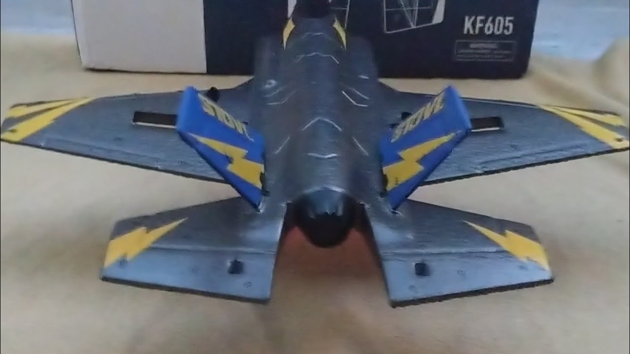 KF605 RC Airplane Unboxing - Great 4CH Pusher