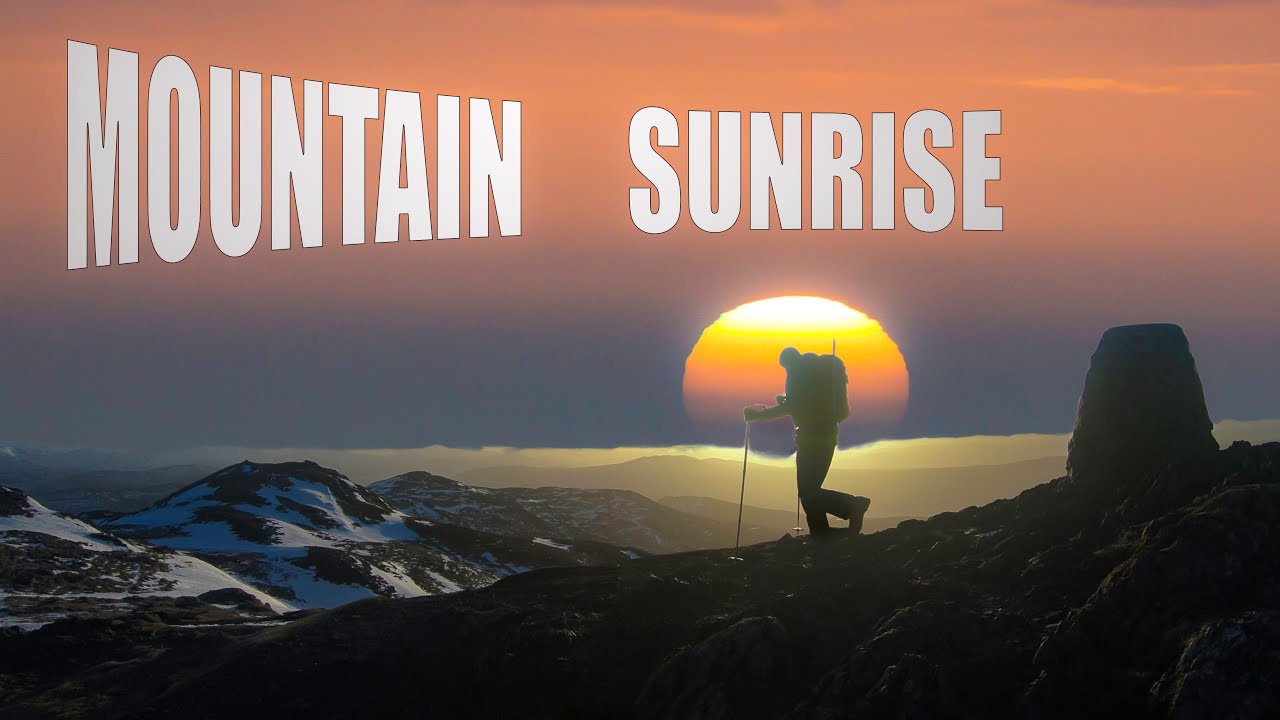 Mountain Sunrise - Hiking to the mountain Top for sunrise