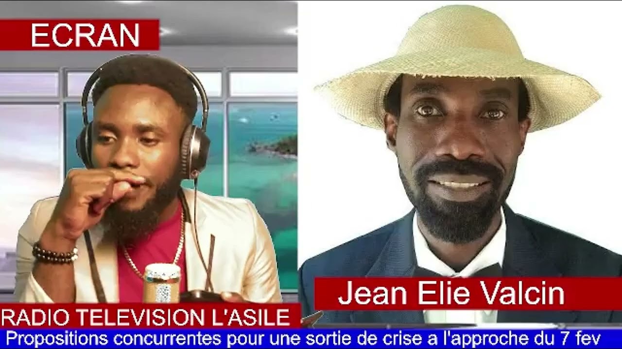 ECRAN : Première émission avec invité JEAN ELIE VALCIN 