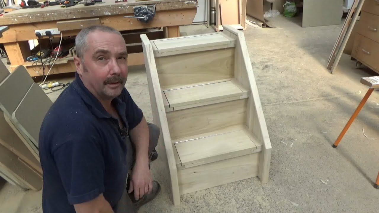 Narrowboat Furniture Build Begins With Stern Storage Steps Pt1