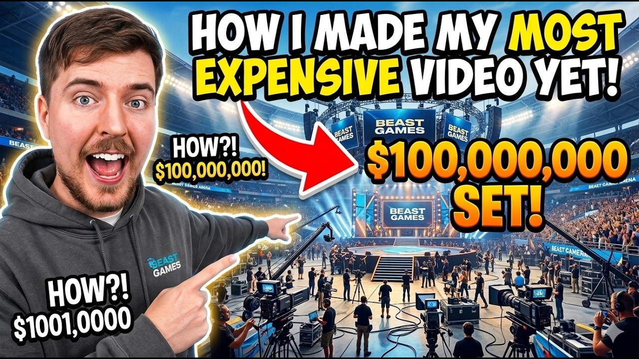 How I Made My Most Expensive Video Ever! 😱 Beast Games Behind The Scenes
