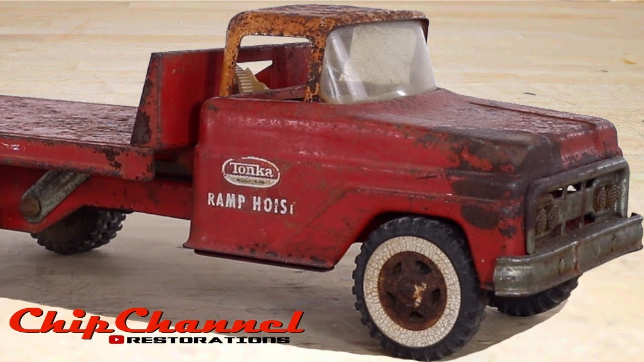 1963 Tonka Ramp Hoist Flat Bed Tow Truck Restoration Ramphoist