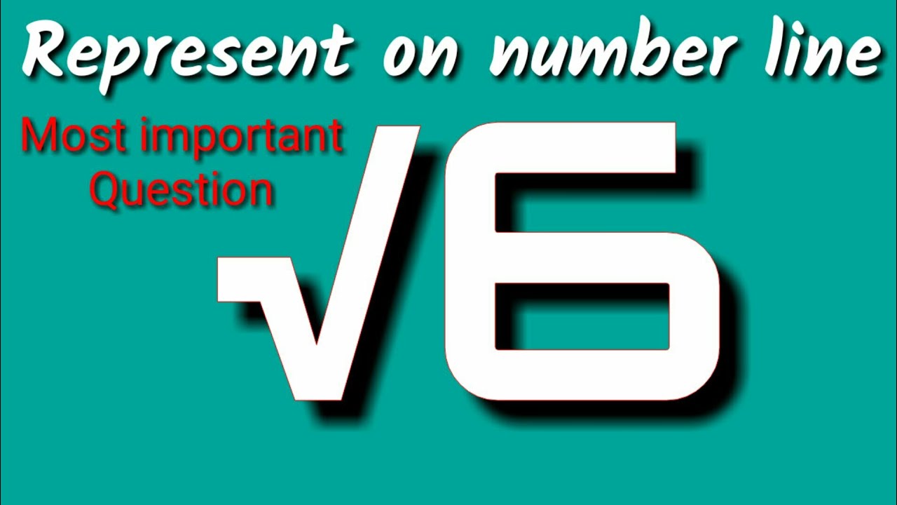 Represent root 6 on the number line, Locate root 6 on the number line, √6 on the number line.