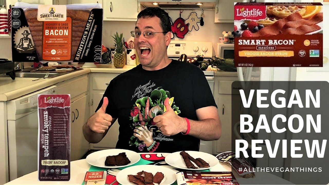🥓 Best Vegan Bacon Review 🥓 #AllTheVeganThings Vegan Food Review & Taste Test 🍴