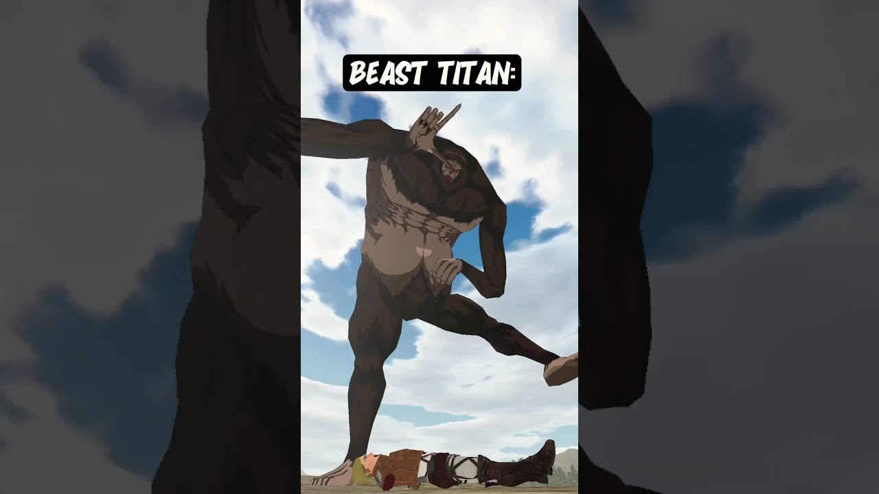 Levi Vs The Beast Titan Be Like #anime #attackontitan #aot #levi