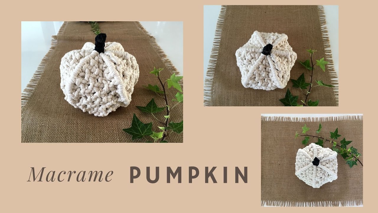 How to make a Macrame Pumpkin 🎃