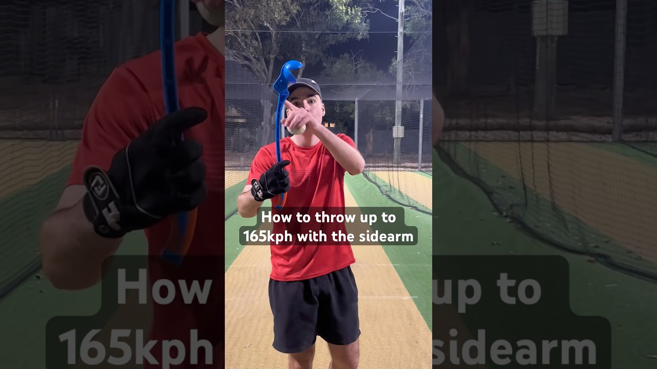 Secret sidearm trick to throw ridiculous speeds! #cricket