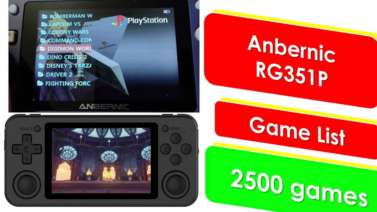 Anbernic RG351P Game List