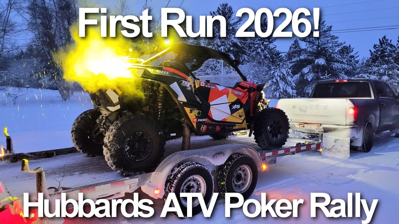 Покерный слет клуба любителей квадроциклов Hubbards Nova Scotia ATV Club 2026. Холодные обледенел...
