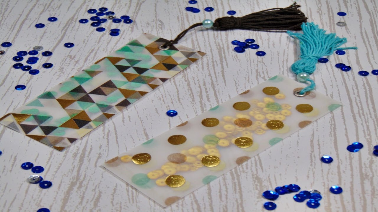 Basteln: Schüttel Lesezeichen mit Tassel selber machen / DIY Bookmark