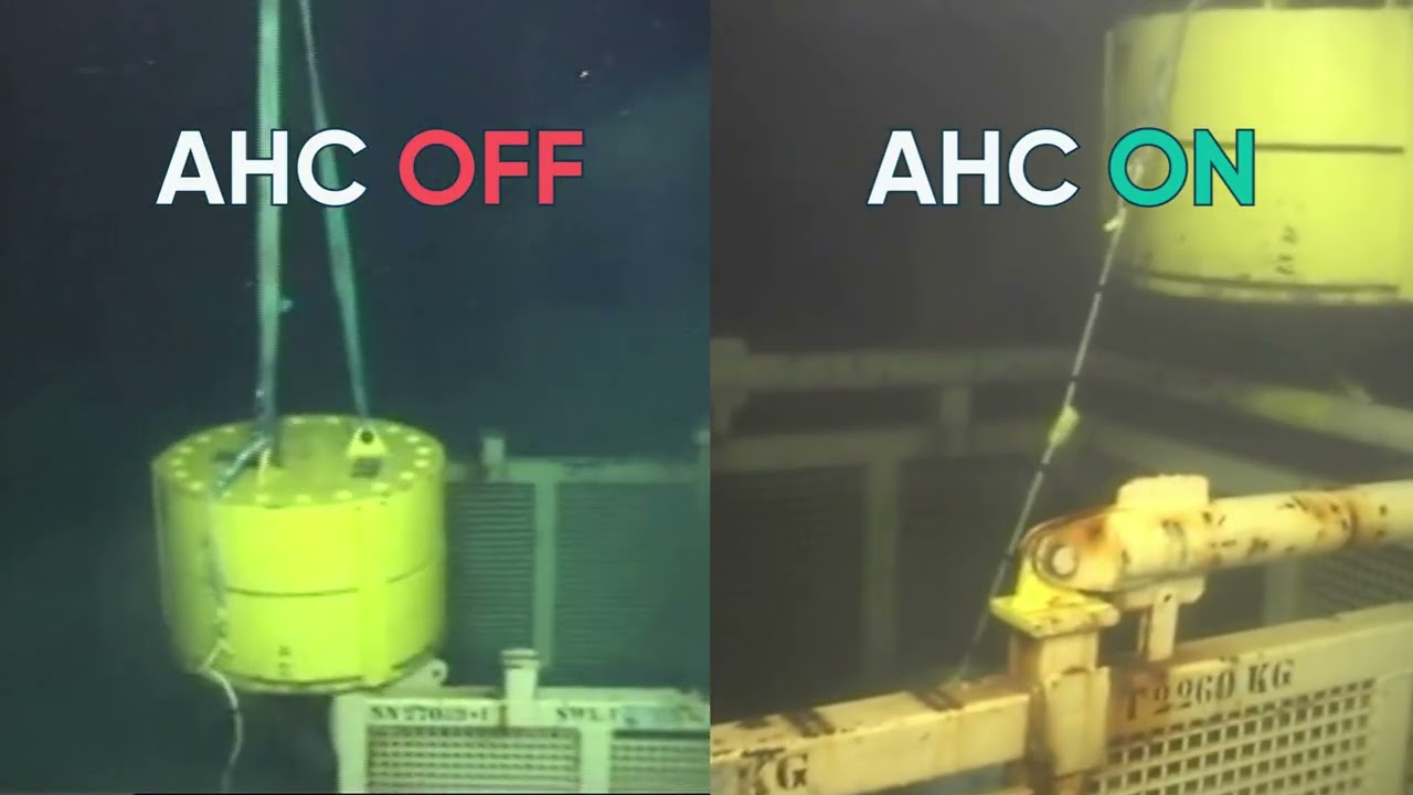 Active Heave Compensation On vs Off &ndash; Real Life Subsea Operation