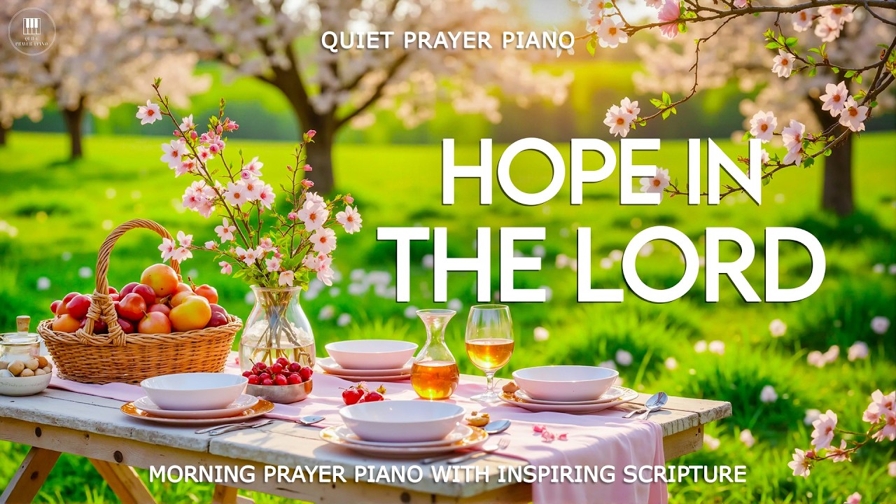 HOPE IN THE LORD | Morning Prayer Music with Beautiful Scriptures & Peaceful Spring Scenes