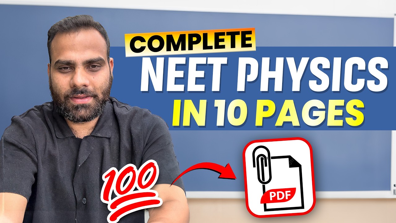 Complete NEET Physics in 10 Pages - Mr Sir || Check Description