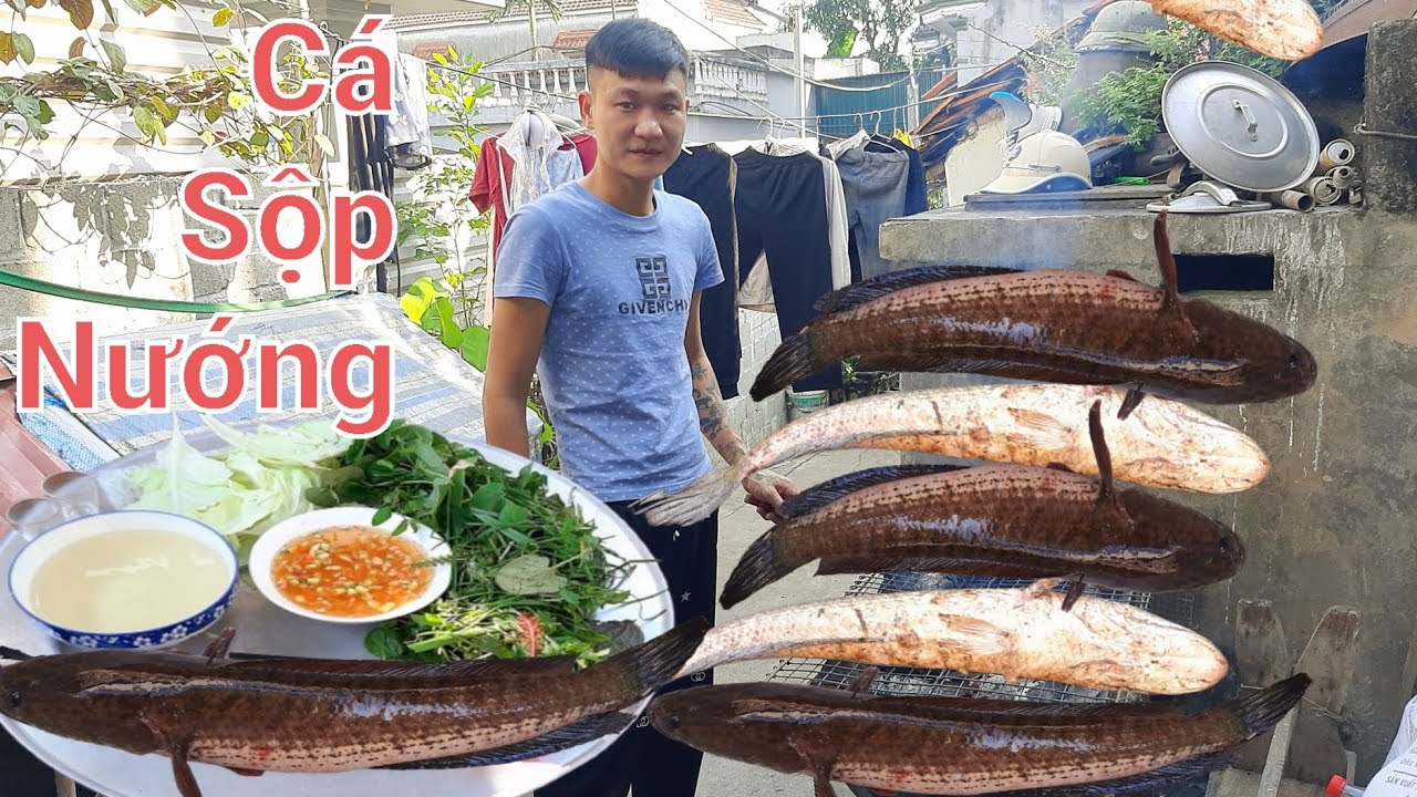 Đầu Bến Hải Nướng Cá Rất Ngon.Cá Nướng Cuốn Rau Sống | Biển Nguyễn ngọc NB 