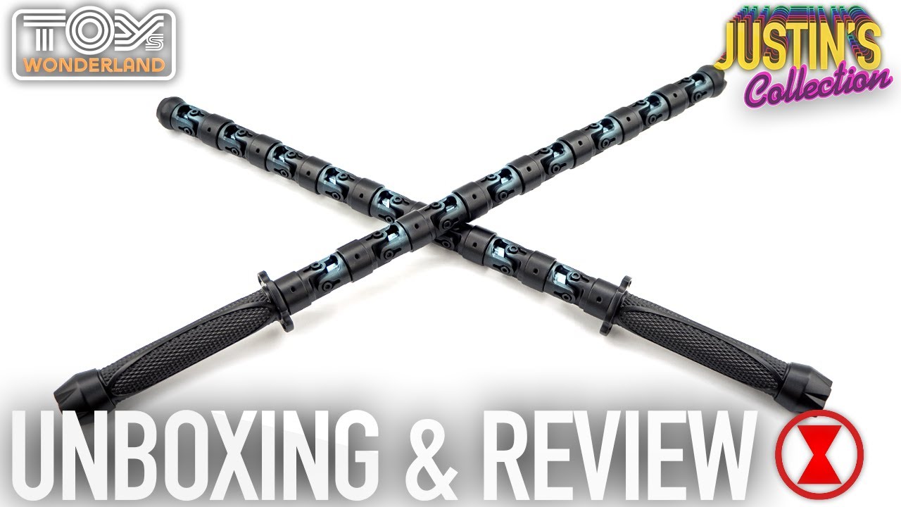 Black Widow Avengers Endgame Full Metal Electro Batons Review - Life Size Prop Replica