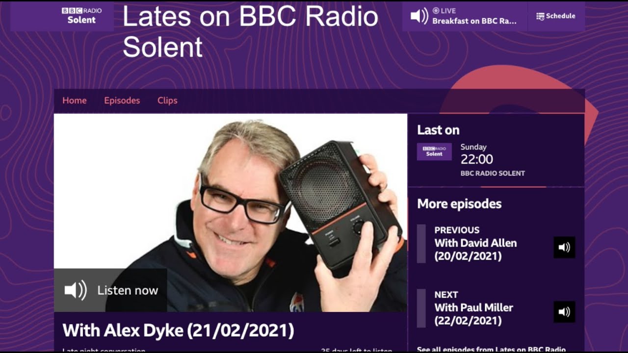 10cc Bake-off #5: Paul McNulty interview with Alex Dyke, BBC Radio Solent, 21/02/21