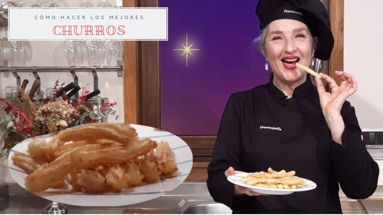 Churros con Thermomix® ¡SÓLO CON CHURRERA! Feliz noche de Reyes #TM6 #TM5 #TM31