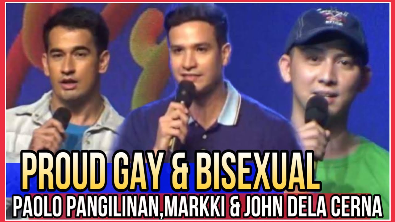 Proud Gay & Bisexual! Paolo Pangilinan,Markki Stroem & Mr Gay world John Dela Cerna at Pride Night