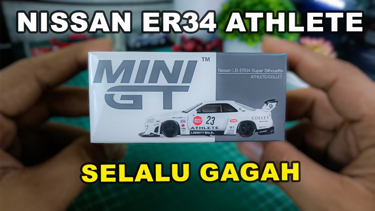 Ada silhouette baru nih... MiniGT Nissan Skyline LB-ER34 Athlete (Unboxing & Review)