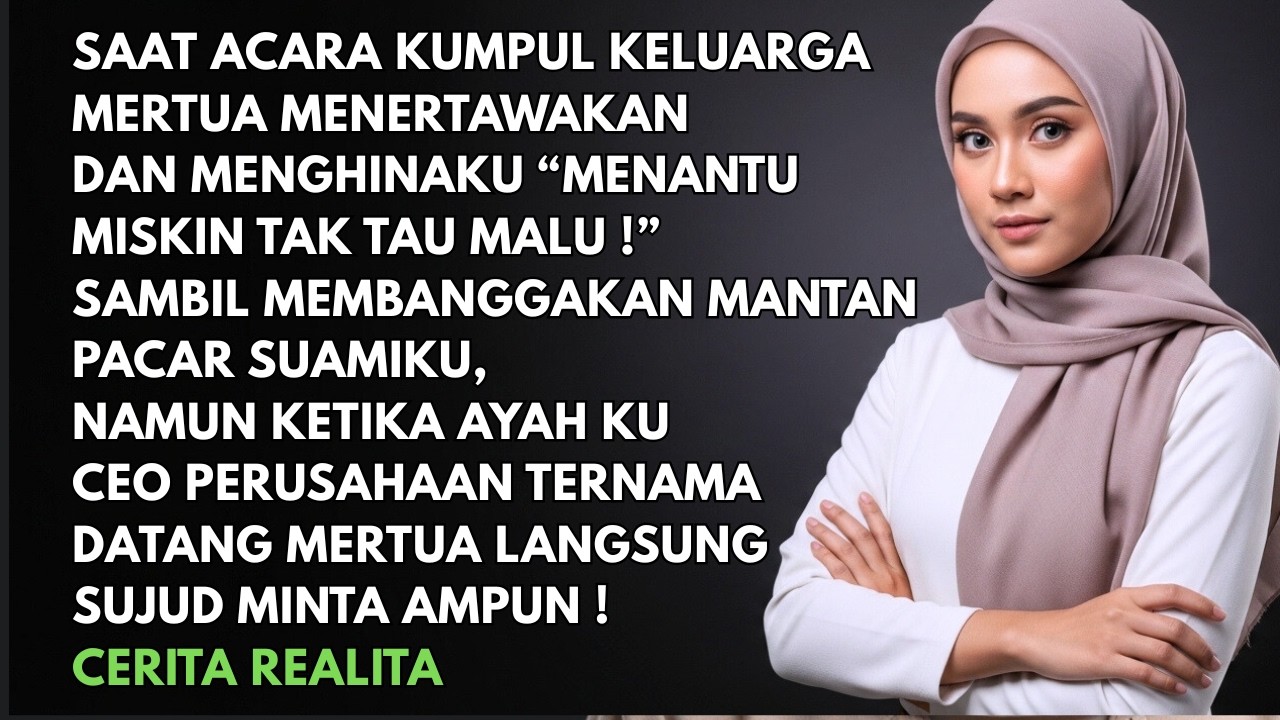 Di Depan Keluarga Besar Mertua Menghinaku dan Menertawakan ku Mereka Tak Tau Aku Putri CEO terhormat