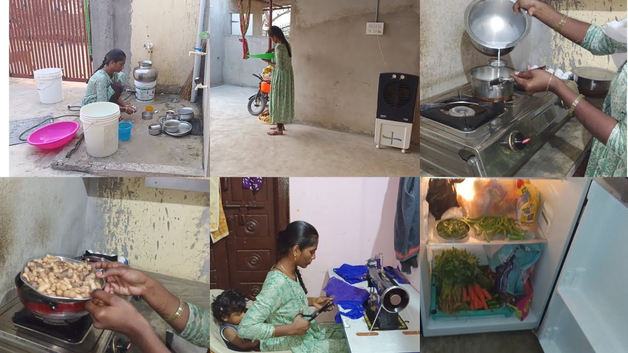Vlog/పల్లెటూరి మధ్యతరగతి ఇల్లాలుగా నా జీవనవిధానం ఇలా ఉంటుంది, సాయంత్రం snacks సరదాగా పల్లీలుfry చేశా