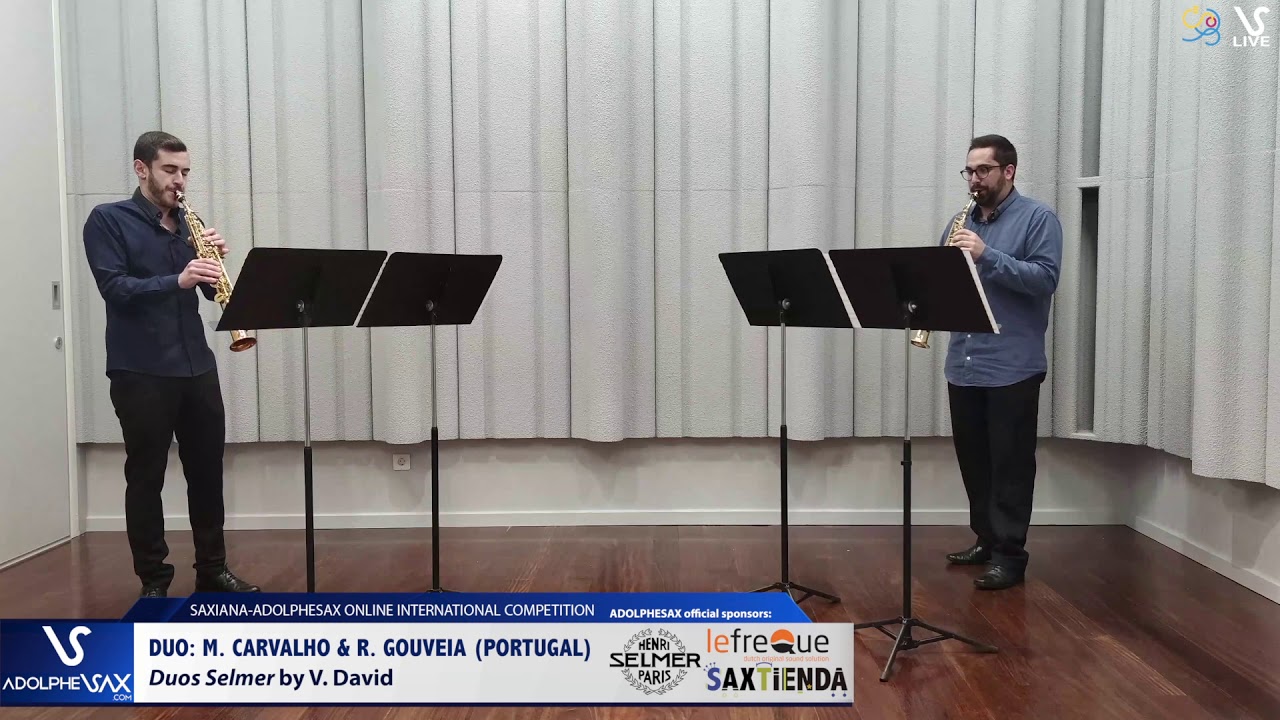 DUO M. CARVALHO & R. GOUVEIA play Duos Selmer by V. David #adolphesax