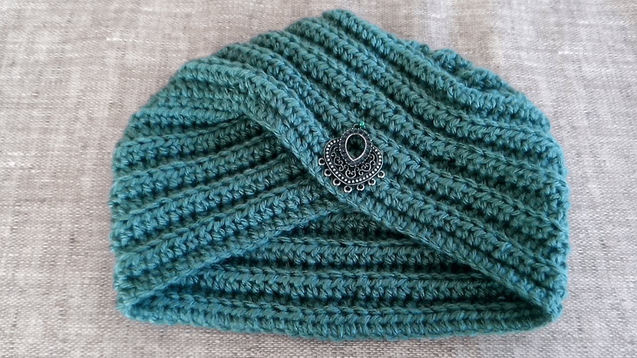 TURBANTE/GORRO EM CROCHÊ | Passo a Passo