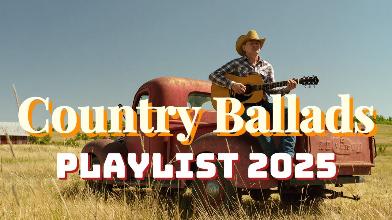 ✨ Country Ballads Playlist 2025 – Acoustic Guitar, Fiddle & Male Vocal
