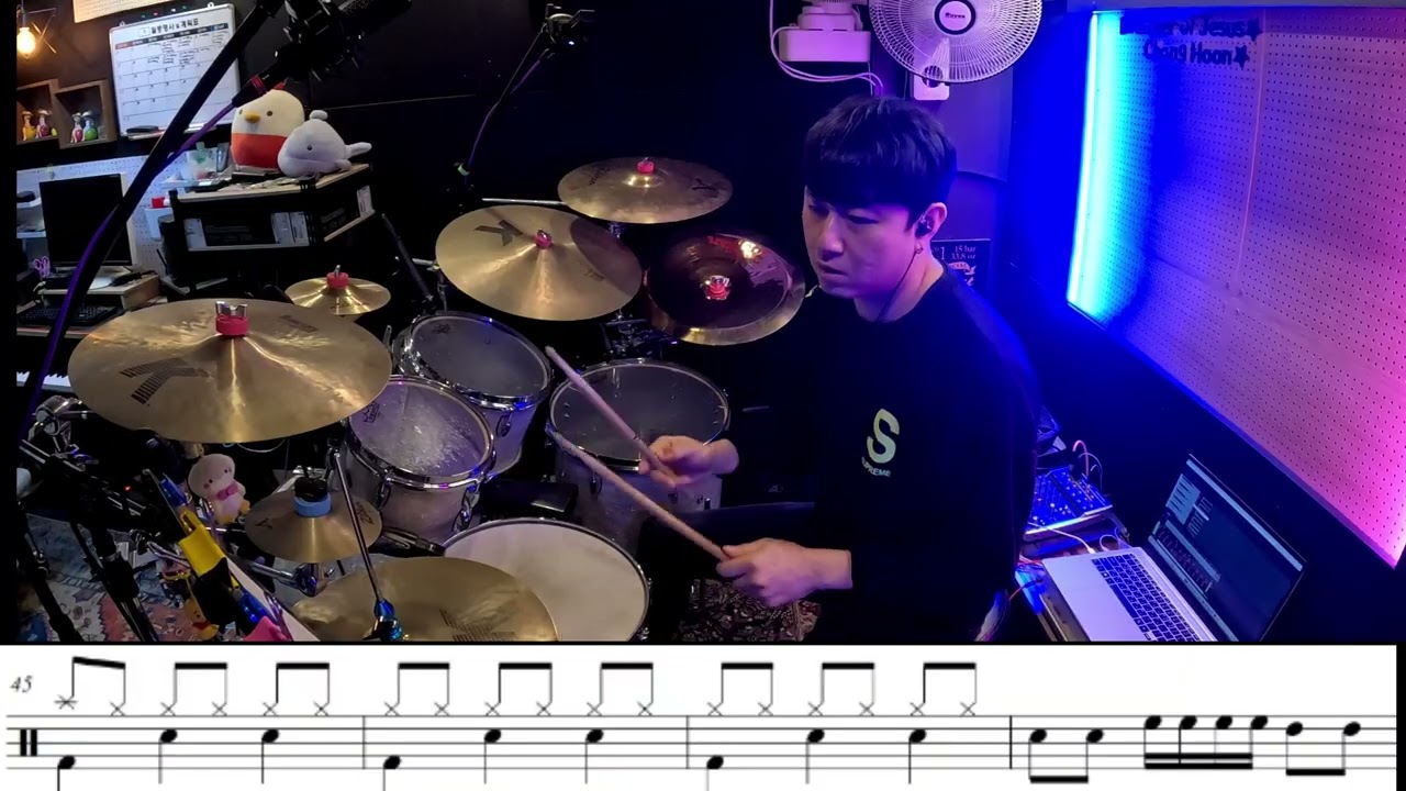 불길 같은 주 성령 (찬송가 버전) 훈스드럼 황창훈
