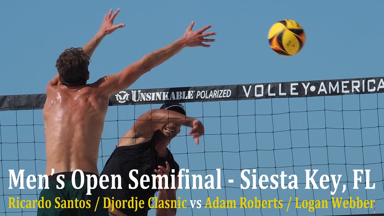 Men's Beach Volleyball Semifinal - Santos/Klasnic vs Roberts/Webber | Siesta Key FL 2021