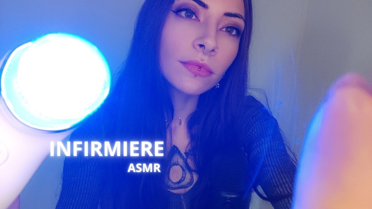 ASMR FRANCAIS | ROLEPLAY INFIRMIERE | JE SOIGNE TON VISAGE (FACE TOUCHING, LUMIERE APAISANTE...)