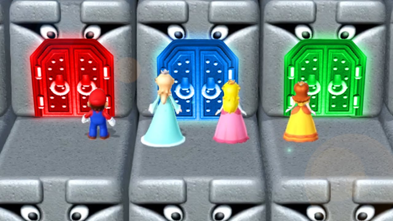 Mario Party 10 Minigames - Mario Vs Peach Vs Rosalina Vs Daisy (Master Difficulty)