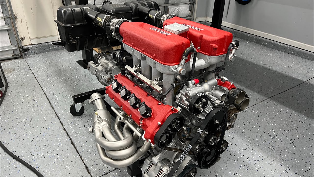 Building garage art out of burnt Ferrari 360. Part 10