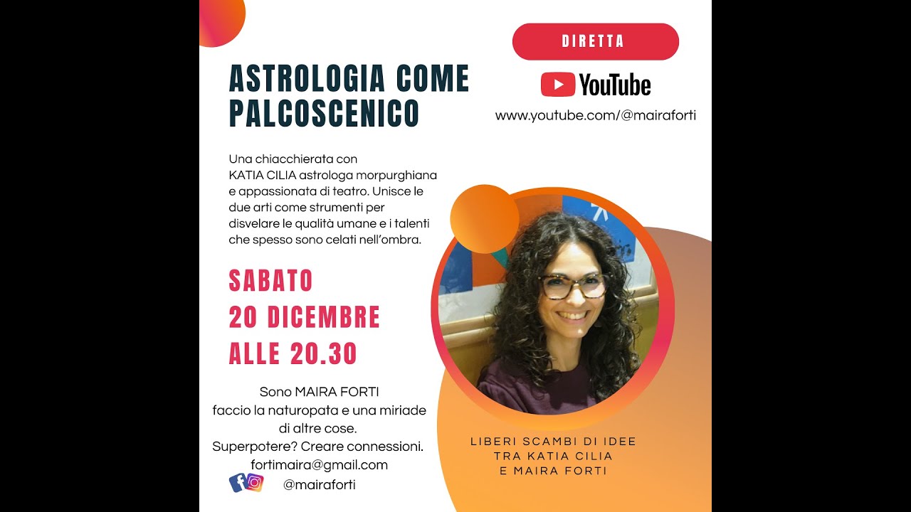 Astrologia come palcoscenico con Katia Cilia