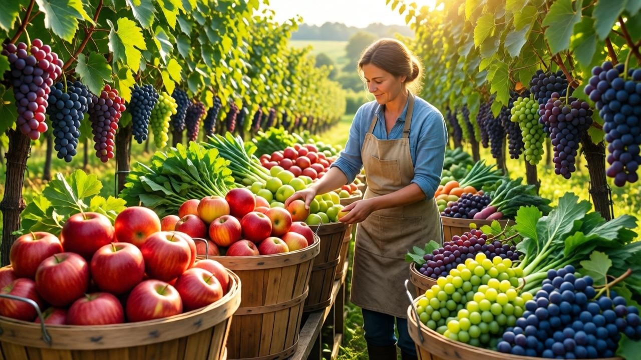 Countryside Garden | The Secret to Farm-Fresh Vegetables, Apples & Grapes