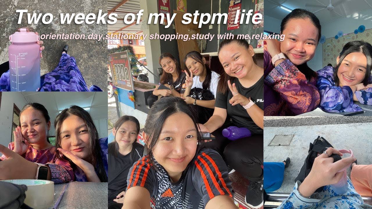 Two weeks of my STPM life💗🌷| orientation day,stationary shopping,study with me,relaxing ⋆ ˚｡⋆୨୧˚