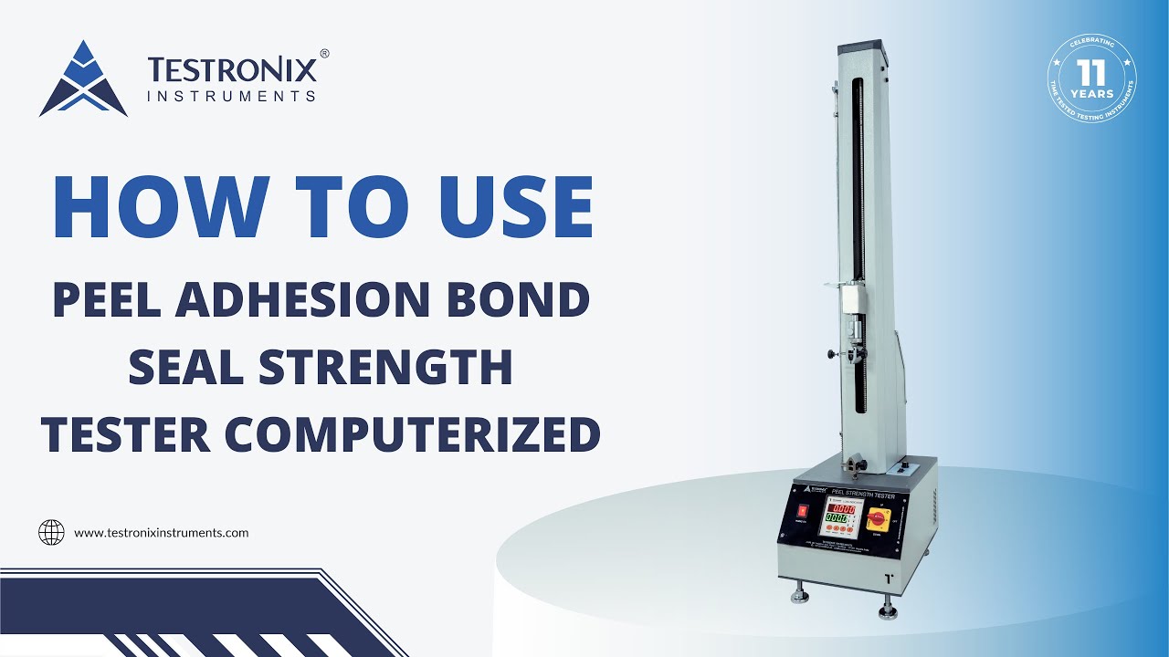 Latest Peel Adhesion Bond Seal Strength Tester Computerized Model