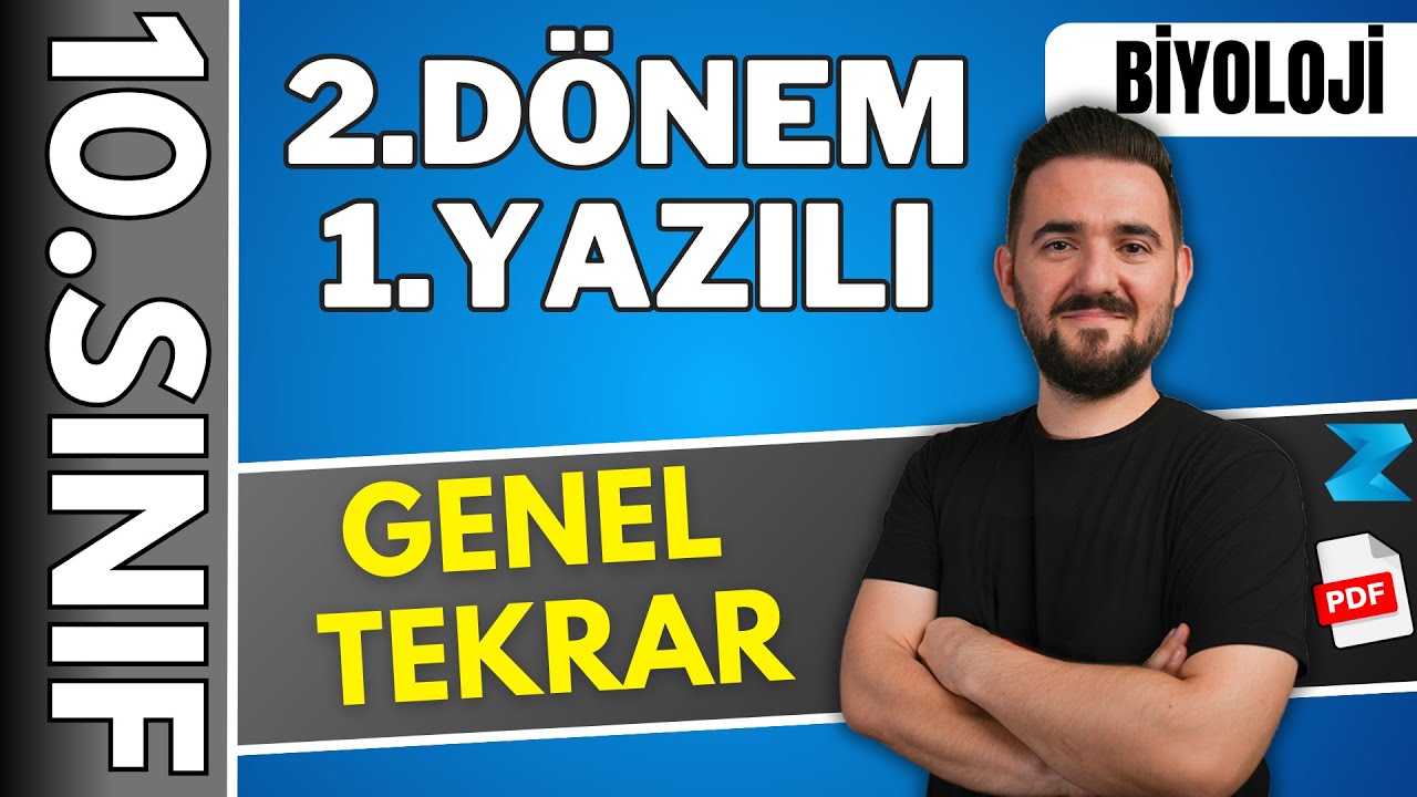 10.sınıf biyoloji 2.dönem 1.yazılı konu anlatımı 🔴 Full Tekrar / Genel Tekrar 2025