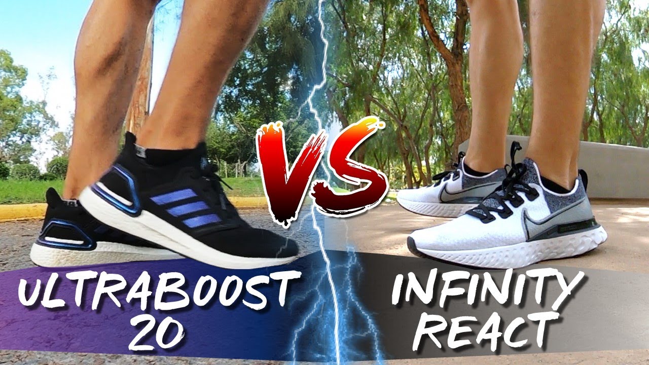 NIKE REACT INFINITY VS ADIDAS ULTRABOOST 20 COMPARATIVA