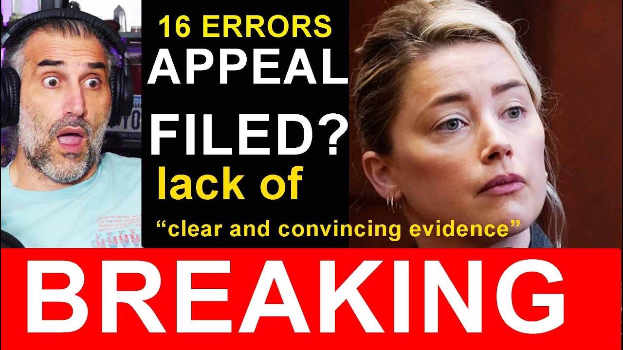 Amber Heard Sets Her  Grounds for Appeal  BREAKING!