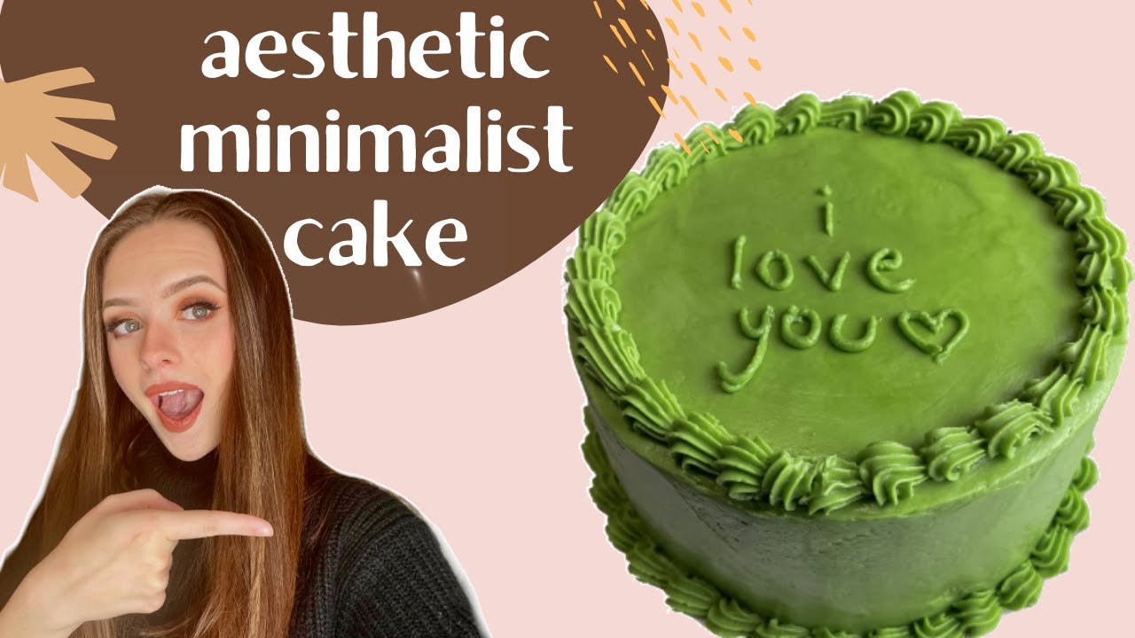 how to make an aesthetic, pinterest-worthy minimalistic cake
