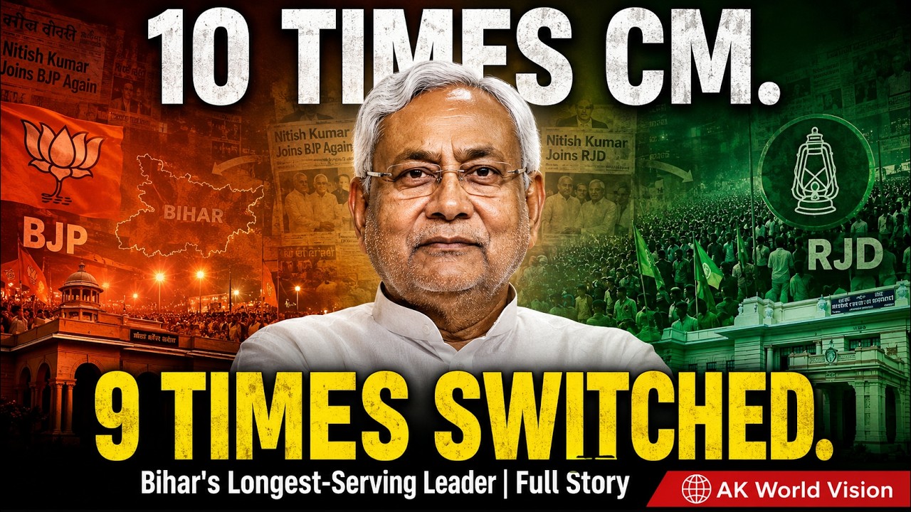 Nitish Kumar: The Engineer Who Rebuilt Bihar &mdash; 10 Times CM, 9 Alliances Switched | Full Documentary