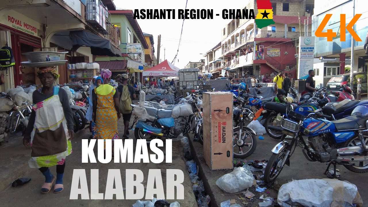 Kumasi Alabar Walk Tour 4K