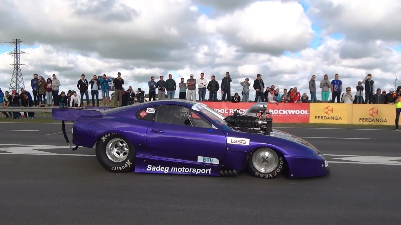 Lesta Drag Show in Palanga (with Toyota Supra, BMW altered, Nissan GT-R)