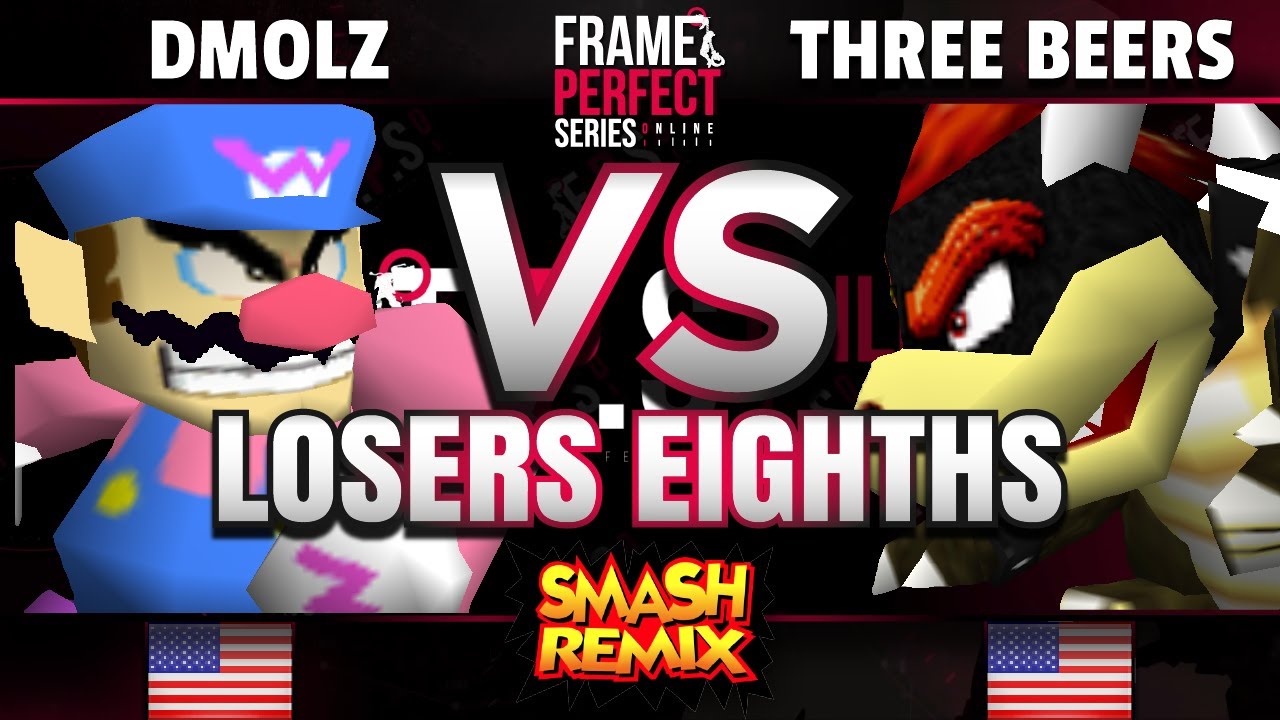 FPS5 Online - YAK_ON_MY | dmolz (Wario) vs. Three Beers (Bowser) - Smash Remix Losers Top 8