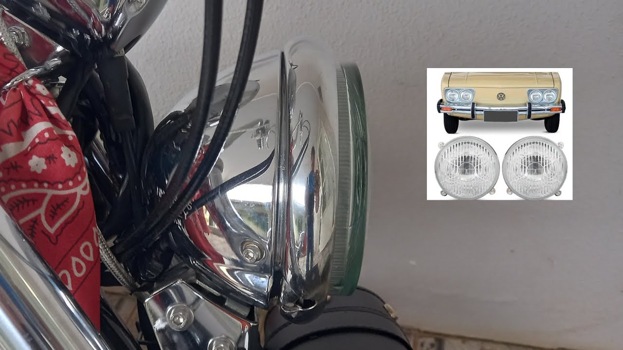 Adaptação de farol alternativo para a Shadow 600 (Brasília)