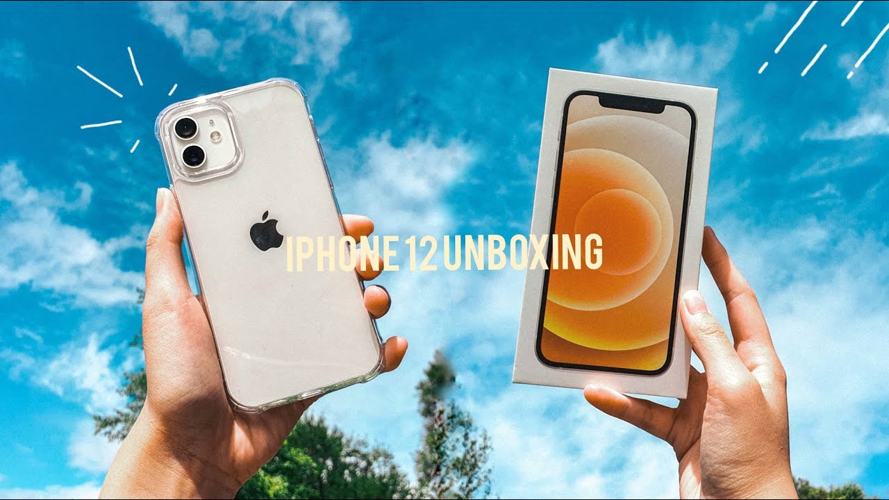 white iphone 12 unboxing asmr ✨