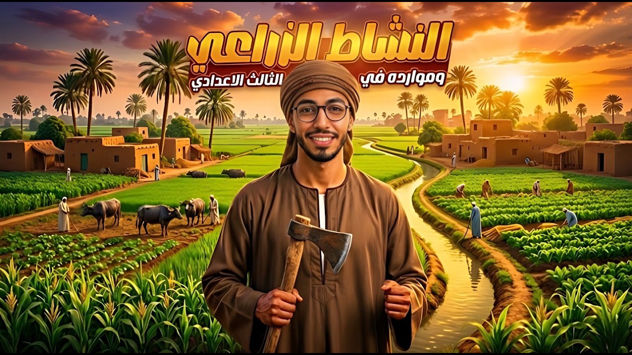 شرح درس النشاط الزراعي وموارده في العالم – جغرافيا الصف الثالث الإعدادي – الترم الثاني 2026