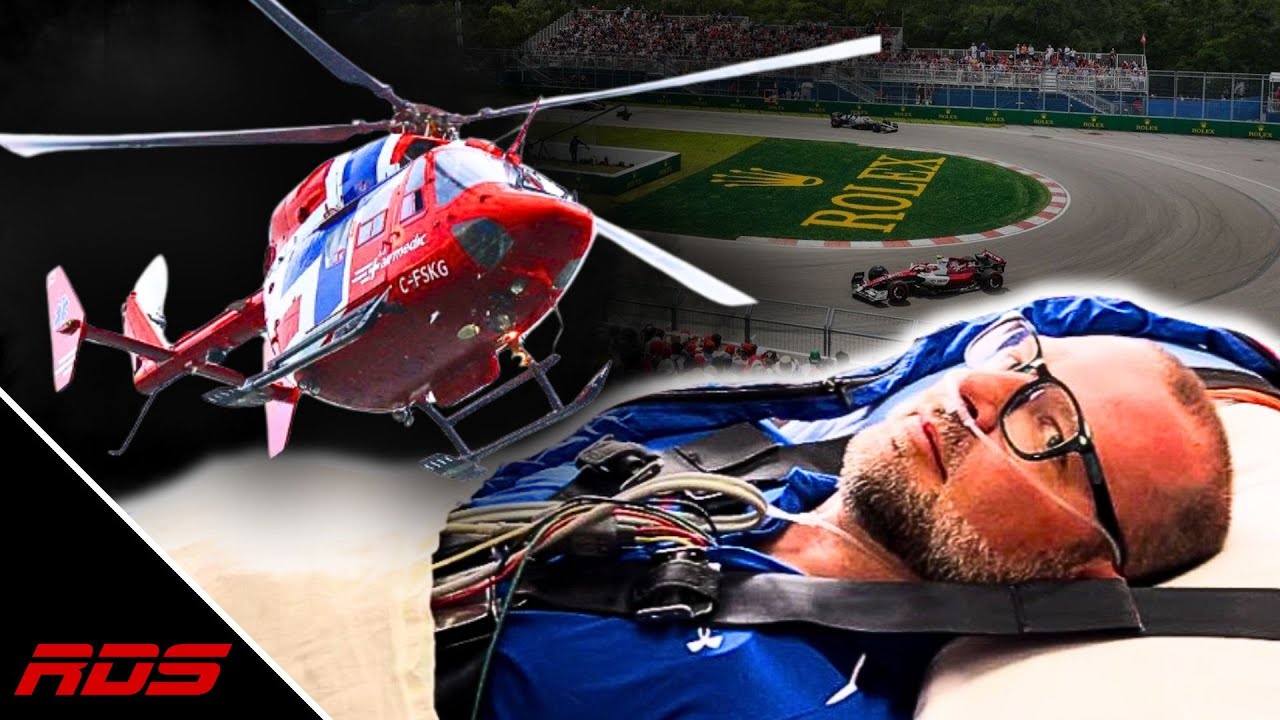 Crash en F1 : simulation d'un transport d'urgence en hélicoptère!